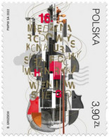 Poland 2022 Henryk Wieniawski International Violin Competition, Music Instrument / Stamp MNH** New!!! - Nuovi