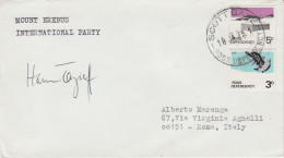 Ross Dependency  Mount Erebus International Party Signature Ca Scott Base 18 JA 1975 (ZO237) - Forschungsstationen