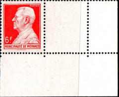 Monaco Poste N** Yv: 283 Mi:311 Prince Louis II Coin D.feuille - Unused Stamps