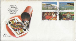 Transkei 1983 Y&T 120 à 123. FDC, Complexe Estival De La Côte Sauvage. Complexe Hôtelier, Plages, Casino, Manège - Non Classificati