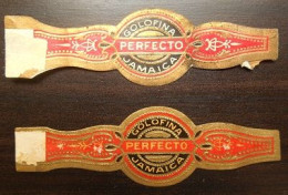 U43 Bague Bagues Cigare Cigares  Golofina Jamaica  Perfecto  2 Pièce(s) - Vitolas (Anillas De Puros)