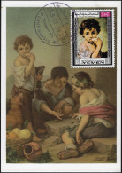 Yémen Du Nord 1968 Michel 598. Carte Maximum. Peinture, Bartolomé Esteban Murillo, Des Garçons Mendiants Jouant Aux Dés - Sin Clasificación