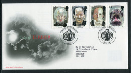 1997 GB Tales Of Terror First Day Cover, Frankenstein Dracula, Hound Of The Baskervilles, Jekyll & Hyde, Whitby  FDC - 1991-2000 Dezimalausgaben