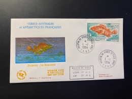 Enveloppe 1er Jour "Poissons - La Rascasse" 01/01/1994 - 190 - TAAF - Saint Paul - Animaux - FDC