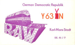 German Democratic Republic Radio Amateur QSL Card Y03CD Y63XN 1985 - Radio Amatoriale