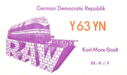 German Democratic Republic Radio Amateur QSL Card Y03CD Y63XN 1985 - Radio Amatoriale