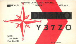 German Democratic Republic Radio Amateur QSL Card Y03CD Y37ZO 1983 - Radio Amatoriale