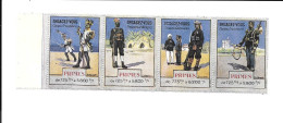 KB1934 - VIGNETTES ENGAGEZ VOUS - TROUPES D'AFRIQUE - TROUPES COLONIALES - CORPS FRONTIERE - BORD DE FEUILLE - Militärmarken