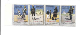 KB1934 - VIGNETTES ENGAGEZ VOUS - TROUPES D'AFRIQUE - TROUPES COLONIALES - CORPS FRONTIERE - BORD DE FEUILLE - Vignettes Militaires