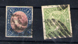 España Nº 70 Y 72. Año 1865 - Used Stamps