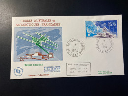 Enveloppe 1er Jour "La Station Satellite Du CNES" 01/01/1994 - PA131 - TAAF - Iles Kerguelen - FDC