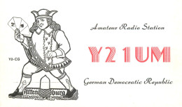 German Democratic Republic Radio Amateur QSL Card Y03CD Y21UM 1984 - Radio Amatoriale