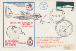 Ross Dependency 1975 Operation Icecube 11 Signature  Ca Scott Base 3 DE 1975 (ZO247) - Storia Postale