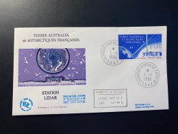Enveloppe 1er Jour "La Station Lidar" 01/01/1994 - PA132 - TAAF - Terre Adélie - FDC