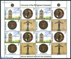 Philippines 2008 University, Gold Overprints M/s, Mint NH, Science - Education - Philippines