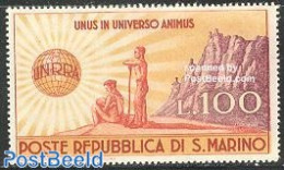 San Marino 1946 UNRRA Aid 1v, Mint NH, History - United Nations - Neufs