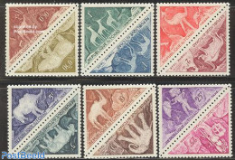 Chad 1962 Postage Due, Prehistoric Rock Paintings 6x2v [:], Mint NH, Nature - Animals (others & Mixed) - Elephants - P.. - Other & Unclassified
