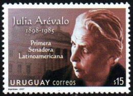 2007 Uruguay Julia Arévalo (1898-1985) Politician Women First Female Senator In Latin America #2189 ** MNH - Uruguay