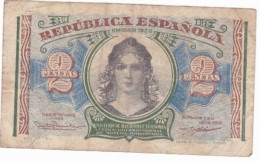 ESPAGNE - ESPAÑA - BILLET 2 PESETAS GUERRE CIVILE FRANCO 1937 - Série A 0442808 - 1-2 Peseten