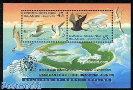 Cocos Islands 1995 Jakarta 95, Sea Birds S/s, Mint NH, Nature - Birds - Philately - Cocos (Keeling) Islands
