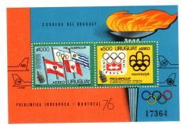 Uruguay (Innsbruck/Montreal 1976) Block 25, Postfrisch  - Uruguay