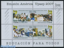 Cuba 2007 UPAEP S/s, Mint NH, Science - Education - U.P.A.E. - Ungebraucht