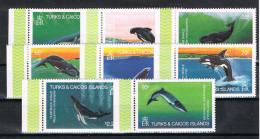 Turks&Caicos  "Save The Whales"  Satz Und Block - Walvissen