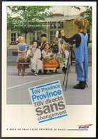 Carte Postale "Cart'Com" Série "Divers..." - TGV Province Province (train) SNCF (au Départ De Nantes) - Advertising