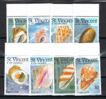 St. Vincent: "Muscheln"; Satz Und 3 Blocks - Crostacei