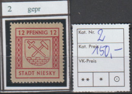 Niesky,Nr. 22, ** (MNH), Gepr. Ströh BPP  - Ungebraucht