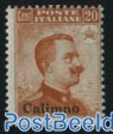 Aegean Islands 1912 Calimno, Definitive No WM 1v, Mint NH - Ägäis