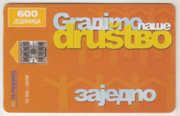 BOSNIA - Republica Srpska Telecard, Orange Card - Tolerance, 02/99, 600 U, Tirage 10.000, Used - Bosnië