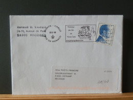 A12/909  LETTRE MONACO POUR LA BELG. 2018 - Storia Postale