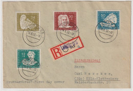 DDR: FDC Bach-Todestag, Als R-Brief Gelaufen, Attest Paul - Other & Unclassified