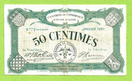 FRANCE / EURE & LOIR / 50 CENTIMES /  JANVIER 1921  / 5ème EMISSION / PAS DE NUMERO - Camera Di Commercio