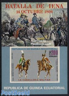Equatorial Guinea 1976 Cavalery Uniforms S/s Imperforated, Mint NH, Nature - Various - Horses - Uniforms - Costumes