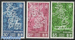 Hong Kong 1983 Performing Art 3v, Mint NH, Performance Art - Dance & Ballet - Music - Theatre - Unused Stamps