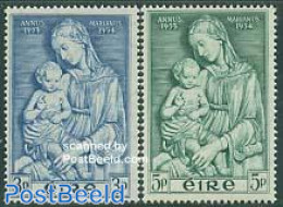 Ireland 1954 Maria Year 2v, Mint NH, Religion - Religion - Ongebruikt