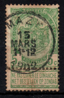 Belgium Belgique MAZY 5cent Used Stamps Son Sotn Postmarks Obliteration - 1893-1907 Armarios