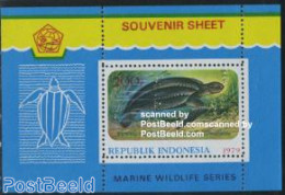 Indonesia 1979 Sea Turtle S/s, Mint NH, Nature - Reptiles - Turtles - Indonésie