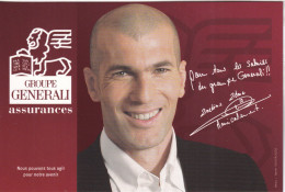 Pub De Zinedine ZIDANE  Pour Le  GROUPE GENERALI Assurance - Advertising