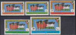 Palästina Mi.Nr. 1-5 Freim. Nationalflagge (5 Werte) - Palestine