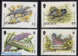 Jersey 2004 WWF 4v, Mint NH, Nature - Animals (others & Mixed) - Birds - Insects - Reptiles - World Wildlife Fund (WWF) - Jersey