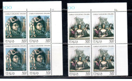 ITALIA REPUBBLICA ITALY REPUBLIC 1993 ANNIVERSARIO MORTE CARLO GOLDONI SERIE COMPLETA SET QUARTINA ANGOLO DI FOGLIO MNH - 1991-00: Ungebraucht