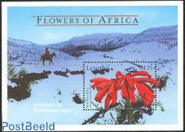 Lesotho 2000 African Flowers S/s, Erica, Mint NH, Nature - Flowers & Plants - Lesotho (1966-...)
