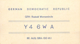 German Democratic Republic Radio Amateur QSL Card Y03CD Y46WA 1983 - Radio Amatoriale