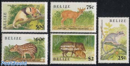 Belize/British Honduras 1989 Animals 5v, Mint NH, Nature - Animals (others & Mixed) - Honduras Britannico (...-1970)