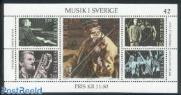 Sweden 1983 Music In Sweden S/s, Mint NH, Performance Art - Music - Popular Music - Unused Stamps