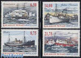 Greenland 2004 Ships 4v, Mint NH, Transport - Ships And Boats - Unused Stamps