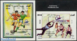 Iraq 1998 World Cup Football France 2 S/s, Mint NH, Sport - Football - Iraq